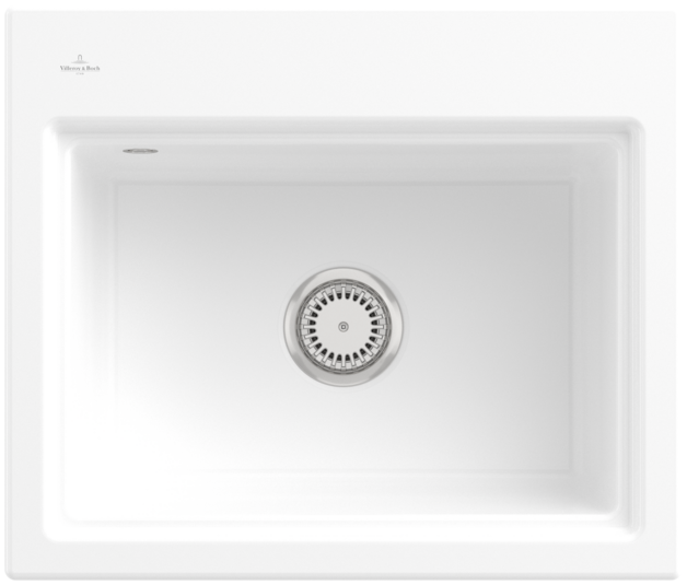 Hier ist eine Nahaufnahme der Subway 60 S in Alpine von Villeroy & Boch